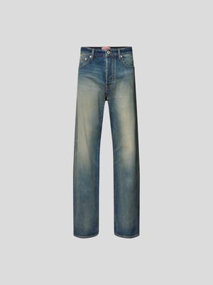 Straight Fit Jeans aus reiner Baumwolle Shop The Look MANNEQUINE