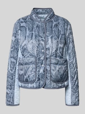 Regular Fit Jacke in Stepp-Optik mit Stehkragen Shop The Look MANNEQUINE
