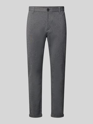 Hose o kroju slim fit z dodatkiem wiskozy w skróconym kroju Shop The Look MANNEQUINE