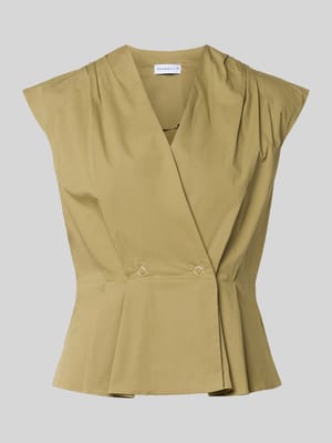 Regular Fit Bluse mit gelegten Falten Modell 'Bazar' Shop The Look MANNEQUINE
