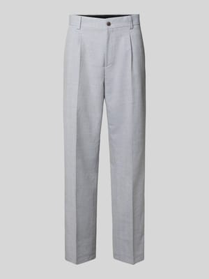 modern fit pantalon met katoen en linnen aandeel Shop The Look MANNEQUINE