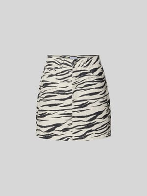 Minirock mit Allover-Animal-Print Shop The Look MANNEQUINE