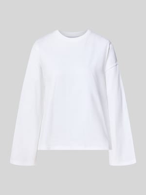 Bluzka z długim rękawem o kroju oversized z czystej bawełny Shop The Look MANNEQUINE