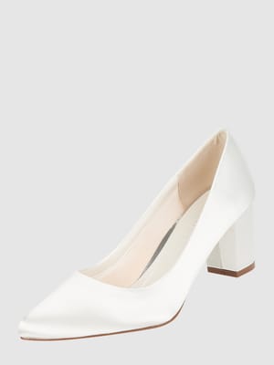 Buty ślubne z satyny model ‘Debora’ Shop The Look MANNEQUINE
