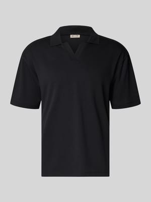 Boxy Fit Poloshirt aus Baumwoll-Mix Modell 'CASPIAN AIRLEX' Shop The Look MANNEQUINE