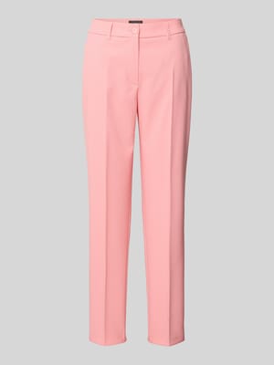 Regular fit stoffen broek met persplooien Shop The Look MANNEQUINE