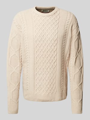 Strickpullover mit Rundhalsausschnitt Shop The Look MANNEQUINE