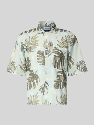 Relaxed Freizeithemd mit floralem Allover-Print Shop The Look MANNEQUINE