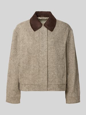 Regular fit wollen jack, model 'Contrast' Shop The Look MANNEQUINE