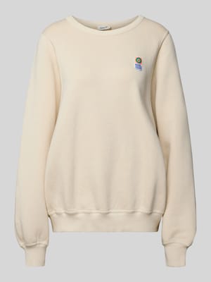 Sweatshirt met ribboorden, model 'FIKY' Shop The Look MANNEQUINE