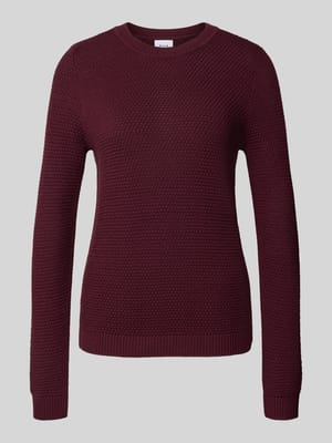 Strickpullover mit gerippten Abschlüssen Modell 'dalo' Shop The Look MANNEQUINE