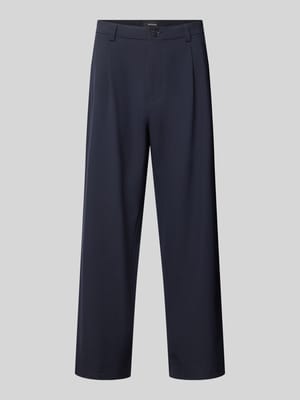 Chinosy z wysokim stanem z zakładką w pasie Shop The Look MANNEQUINE