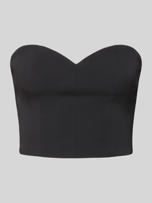 Slim fit top in strapless design Shop The Look MANNEQUINE