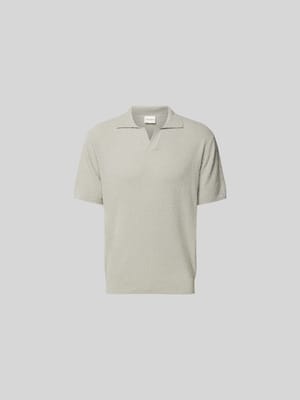 Regular Fit Poloshirt in Strick-Optik Shop The Look MANNEQUINE
