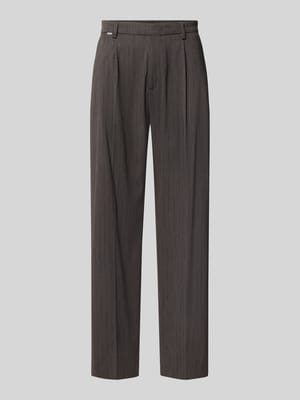 Straight Fit Hose mit Viskose-Anteil Modell 'Leto' Shop The Look MANNEQUINE