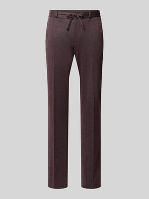 straight fit stoffen broek met tunnelkoord model 'Sparta' Shop The Look MANNEQUINE