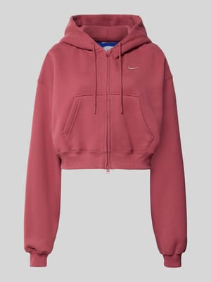 Regular Fit Sweatjacke aus Baumwoll-Mix Shop The Look MANNEQUINE