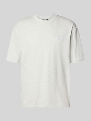 Oversized T-Shirt mit Label-Stitching Shop The Look MANNEQUINE