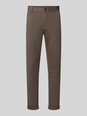 Slim Fit Stoffhose mit umgeschlagenen Hosenbeinen Shop The Look MANNEQUINE
