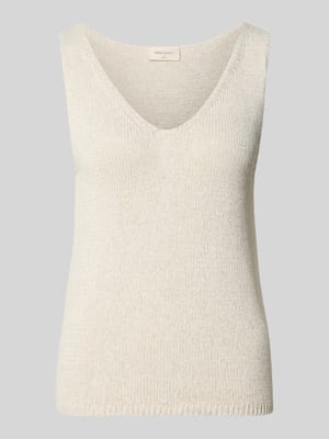 Stricktop mit V-Ausschnitt Shop The Look MANNEQUINE