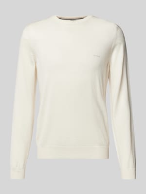 Gebreide pullover van scheerwol, model 'Botto' Shop The Look MANNEQUINE