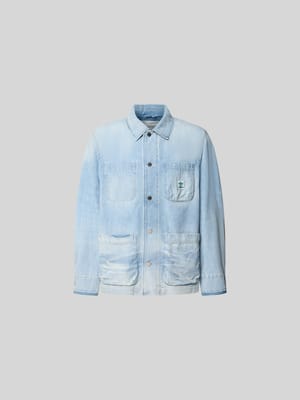 Relaxed Fit Hemdjacke in Denim-Optik Shop The Look MANNEQUINE