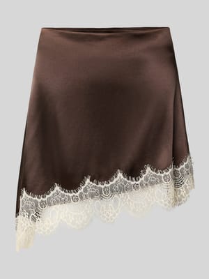 Minirock aus Satin Modell 'Sofie' Shop The Look MANNEQUINE