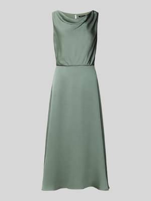 Sukienka koktajlowa o długości midi z dekoltem typu woda Shop The Look MANNEQUINE