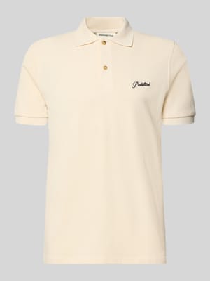 Slim Fit Poloshirt mit Label-Stitching Modell 'Hampton' Shop The Look MANNEQUINE