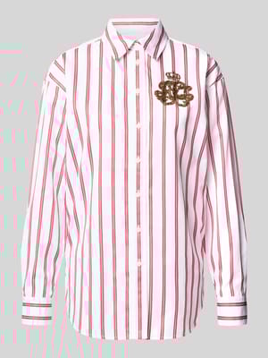 Regular Fit Hemdbluse mit Label-Applikation Modell 'KOTTA' Shop The Look MANNEQUINE