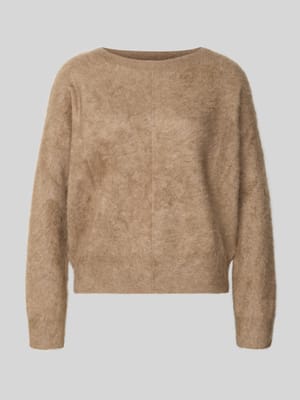 Regular fit pullover van puur kasjmier in gebreide look Shop The Look MANNEQUINE