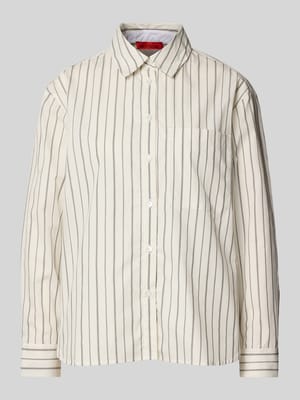 Regular Fit Hemdbluse mit Brusttasche Modell 'BARI' Shop The Look MANNEQUINE