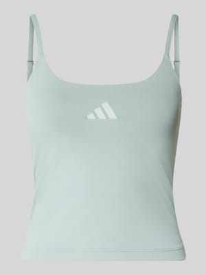 Top sportowy o kroju slim fit z nadrukiem z logo Shop The Look MANNEQUINE
