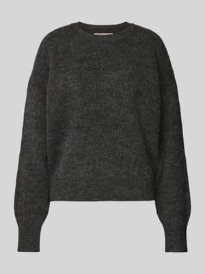 Gebreide pullover met ronde hals Shop The Look MANNEQUINE