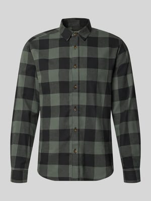 Slim Fit Freizeithemd aus reiner Baumwolle Modell 'GUDMUND' Shop The Look MANNEQUINE