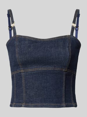 Jeanstop mit Spaghettiträgern Modell 'ZELDA' Shop The Look MANNEQUINE