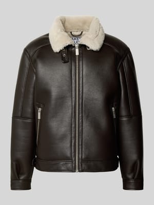 Regular Fit Jacke mit Kunstfellkragen Shop The Look MANNEQUINE