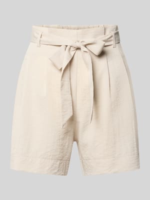 Bermudy o kroju regular fit z mieszanki wiskozy model 'MARSA' Shop The Look MANNEQUINE