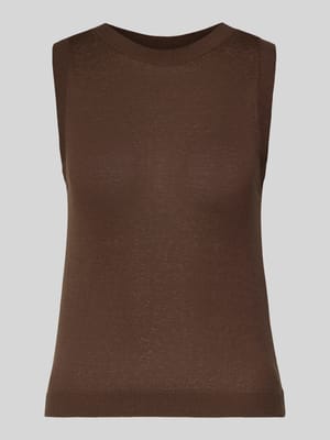 Slim Fit Top aus Seiden-Leinen-Mix Modell 'DRIVA' Shop The Look MANNEQUINE