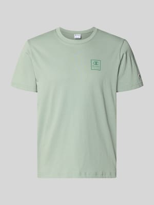 T-Shirt mit Logo und Rundhalsausschnitt Shop The Look MANNEQUINE