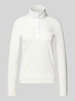 Longsleeve mit kurzer Druckknopfleiste Shop The Look MANNEQUINE