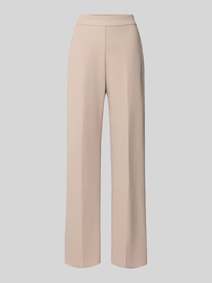 straight fit stoffen broek met persplooien Shop The Look MANNEQUINE