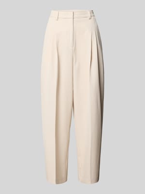 Straight Fit Cropped Hose mit Bügelfalten Shop The Look MANNEQUINE