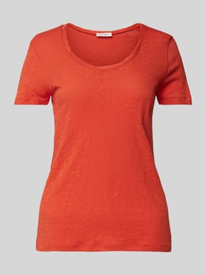 Shaped fit T-shirt van puur katoen  Shop The Look MANNEQUINE