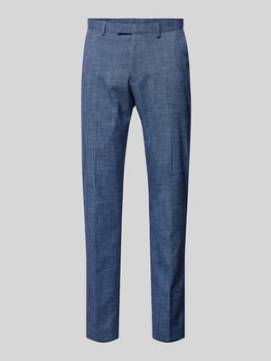 Spodnie do garnituru o kroju slim fit z tkanym wzorem model ‘Steve’ Shop The Look MANNEQUINE