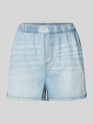 Regular Fit Jeansshorts mit elastischem Bund Shop The Look MANNEQUINE