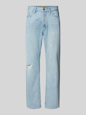 Jeansy o kroju straight fit z czystej bawełny Shop The Look MANNEQUINE