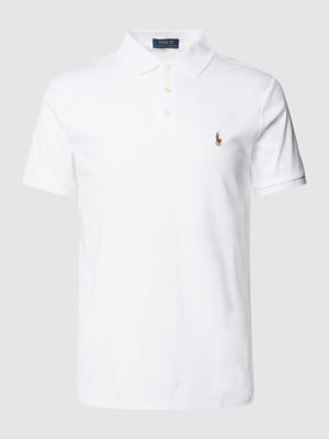 Poloshirt mit Label-Stitching Shop The Look MANNEQUINE