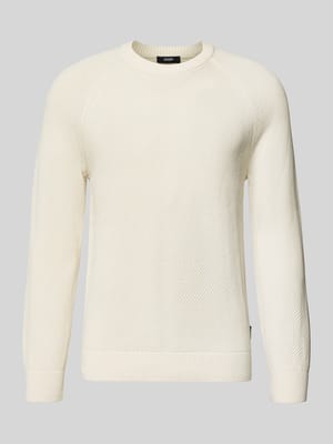 Sweter w kroju nowoczesnym z czystej bawełny model '05Nadion' Shop The Look MANNEQUINE
