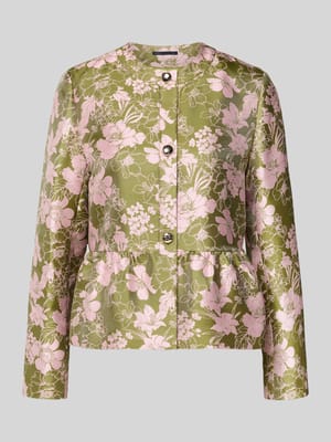 Regular Fit Kurzblazer aus Material-Mix mit Viskose-Anteil Modell 'Jadora2' Shop The Look MANNEQUINE